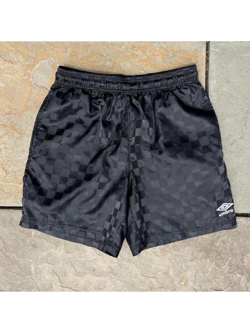 Umbro Men's Black and White Shorts